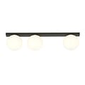 Emibig Emibig Lámpara de techo larga Aalborg negra con 3 bombillas blancas E14 - Iluminación perfecta para cualquier espacio