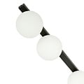 Emibig Emibig Lámpara de techo larga Aalborg negra con 3 bombillas blancas E14 - Iluminación perfecta para cualquier espacio