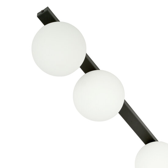 Emibig Emibig Aalborg long ceiling lamp black with 3 white bulbs E14 - Perfect lighting for any space