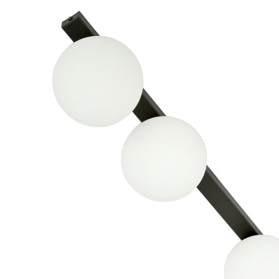 Emibig Emibig Lámpara de techo larga Aalborg negra con 3 bombillas blancas E14 - Iluminación perfecta para cualquier espacio