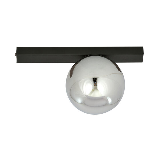 Emibig Emibig Aalborg beautiful black ceiling lamp with smoked bulb E14 - Perfect lighting for any space