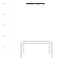 Emibig Emibig Aalborg medium ceiling lamp black with 2 white bulbs E14 - Ideal for modern interiors