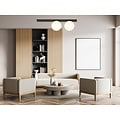 Emibig Emibig Aalborg lámpara de techo mediana negra con 2 bombillas blancas E14 - Ideal para interiores modernos
