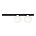Emibig Emibig Aalborg lámpara de techo mediana negra con 2 bombillas blancas E14 - Ideal para interiores modernos