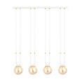 Emibig Emibig Aarhus 92cm breite Hängelampe mit 4 Lampen E14 Braunglas - Ideal für eine warme Atmosphäre in Ihrem Zuhause