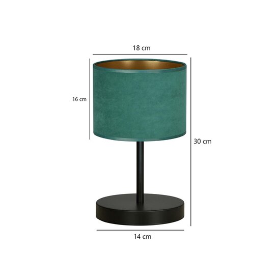 Emibig Emibig Lámpara de mesa Fredensborg verde 1x E27 - Iluminación ambiental perfecta para cualquier interior