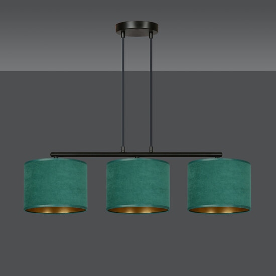Emibig Emibig Lampe suspendue Fredensborg verte abat-jours ronds 3x E27 - Créez une ambiance chaleureuse dans votre espace