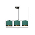 Emibig Emibig Fredensborg hanglamp groen rond kappen 3x E27 - Creëer een sfeervolle ambiance in uw ruimte