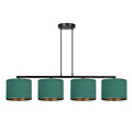 Emibig Emibig Fredensborg hermosa lámpara colgante ancha verde redonda 4x E27 - Ideal para crear un ambiente acogedor