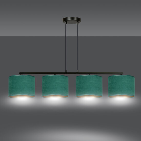 Emibig Emibig Fredensborg schöne breite Hängeleuchte grün rund 4x E27 - Ideal für eine gemütliche Atmosphäre