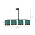 Emibig Emibig Fredensborg mooie brede hanglamp groen rond 4x E27 - Perfecte sfeerverlichting voor elke ruimte