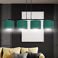 Emibig Emibig Fredensborg hermosa lámpara colgante ancha verde redonda 4x E27 - Ideal para crear un ambiente acogedor