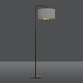 Emibig Emibig Lampe sur pied Bornholm marbre gris courbé rond 1x E27 - Éclairage parfait pour chaque espace