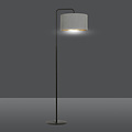 Emibig Emibig Lampe sur pied Bornholm marbre gris courbé rond 1x E27 - Éclairage parfait pour chaque espace
