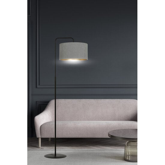 Emibig Emibig Bornholm floor lamp curved gray marble round 1x E27 - Perfect lighting for any space