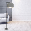 Emibig Emibig Bornholm floor lamp curved gray marble round 1x E27 - Perfect lighting for any space