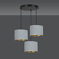 Emibig Emibig Bornholm lámpara colgante 3 lámparas gris pantallas redondas 3x E27 - Iluminación perfecta para cualquier espacio