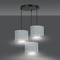Emibig Emibig Bornholm lámpara colgante 3 lámparas gris pantallas redondas 3x E27 - Iluminación perfecta para cualquier espacio