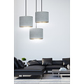 Emibig Emibig Bornholm 3 lampes suspension gris abat-jours ronds 3x E27 - Éclairage parfait pour chaque espace