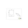 Trio Lighting Lámpara de techo 40cm cuadrada negra 22W 3000K regulable con interruptor normal - Crea la atmósfera perfecta en cualquier habitación