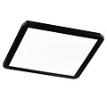 Trio Lighting Lámpara de techo 40cm cuadrada negra 22W 3000K regulable con interruptor normal - Crea la atmósfera perfecta en cualquier habitación