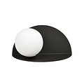 Emibig Emibig Applique murale semi-circulaire Rudersdal noire avec ampoule blanche en verre E14 - Idéale pour créer une ambiance chaleureuse