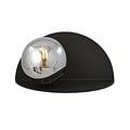 Emibig Emibig Rudersdal gerookt glas en halfronde wandlamp zwart E14 - Perfect voor sfeervolle verlichting