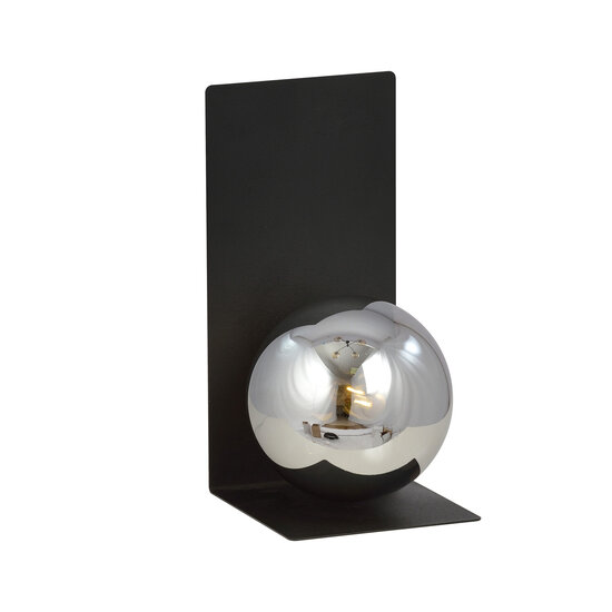 Emibig Emibig Rudersdal L-shaped wall lamp black with fumed bulb in glass E14 - Ideal lighting for any space