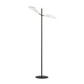 Emibig Emibig Lámpara de pie Svendborg negra con hojas caídas de metal blanco y dorado 2x E14 - Crea una atmósfera elegante en tu hogar