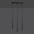 Emibig Emibig Gribskov 3x G9 lampe suspendue noire avec tubes longs 2cm de diamètre - Idéale pour les intérieurs modernes