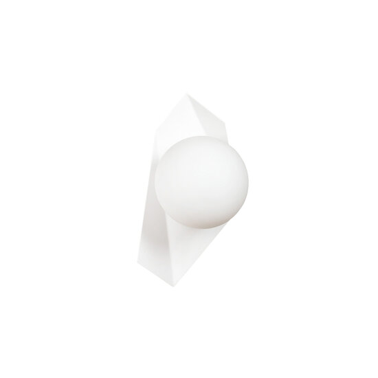 Emibig Emibig Applique murale blanche Assens avec ampoule en verre blanc E14 - Éclairage parfait pour chaque pièce