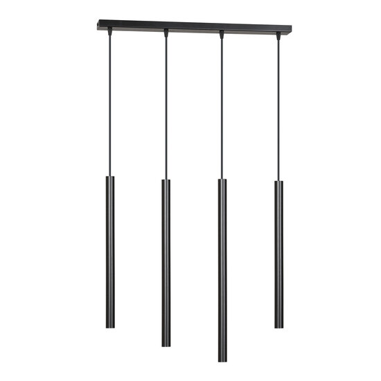 Emibig Emibig Gribskov lámpara colgante negra larga con tubos largos 2cm diámetro 4x G9 - Ideal para interiores modernos