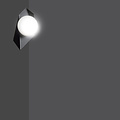 Emibig Emibig Assens wall lamp black with white glass bulb E14 - Perfect lighting for any space