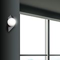 Emibig Emibig Lámpara de pared Assens negra con bombilla de vidrio blanco E14 - Iluminación perfecta para cualquier espacio