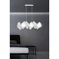 Emibig Emibig Assens white hanging lamp with frosted glass white bulbs 6x E14 - Ideal for stylish and cozy lighting in any room