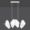 Emibig Emibig Lámpara colgante blanca Assens con 4 bombillas de vidrio esmerilado E14 - Iluminación ideal para cualquier espacio
