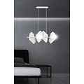 Emibig Emibig Assens white wide pendant lamp with 4 frosted glass bulbs E14 - Ideal lighting for any space