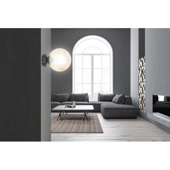 Emibig Emibig Lámpara de pared Stevns con bombilla negra en vidrio ámbar 1x E14 - Iluminación ambiental perfecta para cualquier espacio