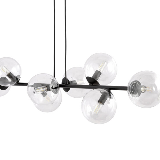 Emibig Emibig Herlev schwarze 6-flammige E14-Hängelampe mit 6 Glaskugeln - Ideal für eine gemütliche Atmosphäre in jedem Raum