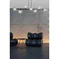 Emibig Emibig Herlev black long hanging lamp with 8 black smoked bulbs E14 - Ideal for creating a stylish ambiance in your home