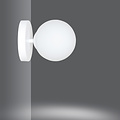 Emibig Emibig Aplique de pared blanca Odder con 1 bombilla de vidrio blanco E14 - Ideal para crear un ambiente acogedor