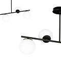 Emibig Emibig Odder lámpara colgante negra de 4 lámparas con bombillas blancas lechosas E14 - Iluminación perfecta para cualquier espacio