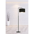Emibig Emibig Middelfart floor lamp curved black round 1x E27 - Create a cozy atmosphere in your home