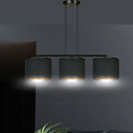 Emibig Emibig Lámpara colgante Middelfart pantallas redondas negras 3x E27 - Iluminación perfecta para cualquier espacio
