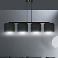 Emibig Emibig Middelfart schöne breite Hängeleuchte schwarz rund 4x E27 - Ideal für eine warme Atmosphäre in Ihrem Zuhause