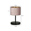 Emibig Emibig lámpara de mesa Norddjurs rosa 1x E27 - Iluminación ideal para tu dormitorio