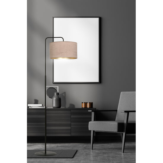 Emibig Emibig Norddjurs vloerlamp gebogen roze rond 1x E27 - Perfecte verlichting voor jouw interieur