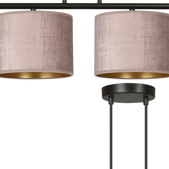 Emibig Emibig Norddjurs belle large lampe suspendue rose ronde 4x E27 - Éclairage idéal pour chaque espace