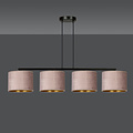 Emibig Emibig Norddjurs mooie brede hanglamp roze rond 4x E27 - Perfecte verlichting voor elke ruimte