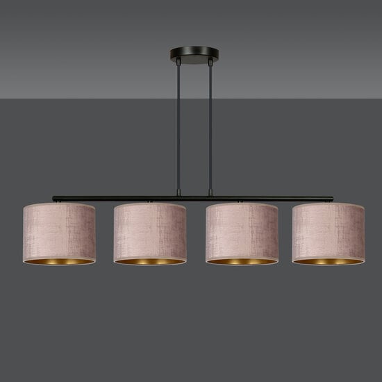 Emibig Emibig Norddjurs belle large lampe suspendue rose ronde 4x E27 - Éclairage idéal pour chaque espace